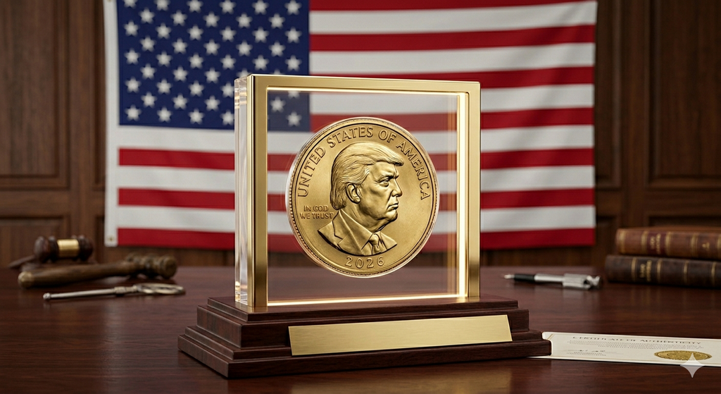 one dollar coin trump
