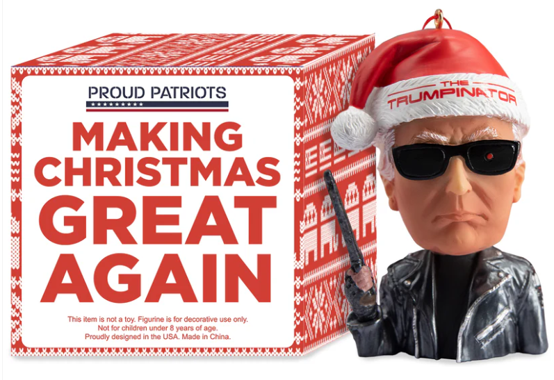 Trump Trumpinator Christmas Ornament – Limited Edition Presidential Collectible Holiday Decoration